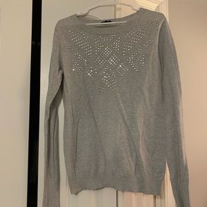 Express silver studded sweater